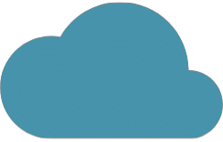 A blue cloud
