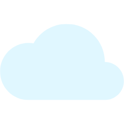 A blue cloud